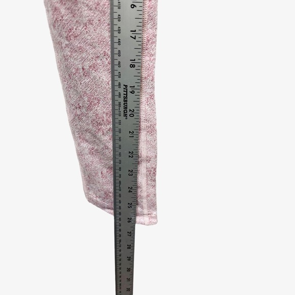 NWT GYMSHARK Compression Fit Fleur Texture Leggings Dusky Pink Marl - Picture 10 of 10